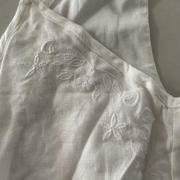 ELEMENT GOLDEN ROMPER NWT WOMENS $45 M white crochet neckline - Picture 5 of 8